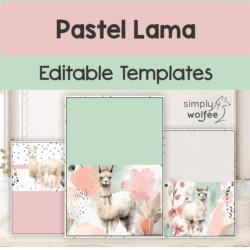Pastel Lama - Editable Templates