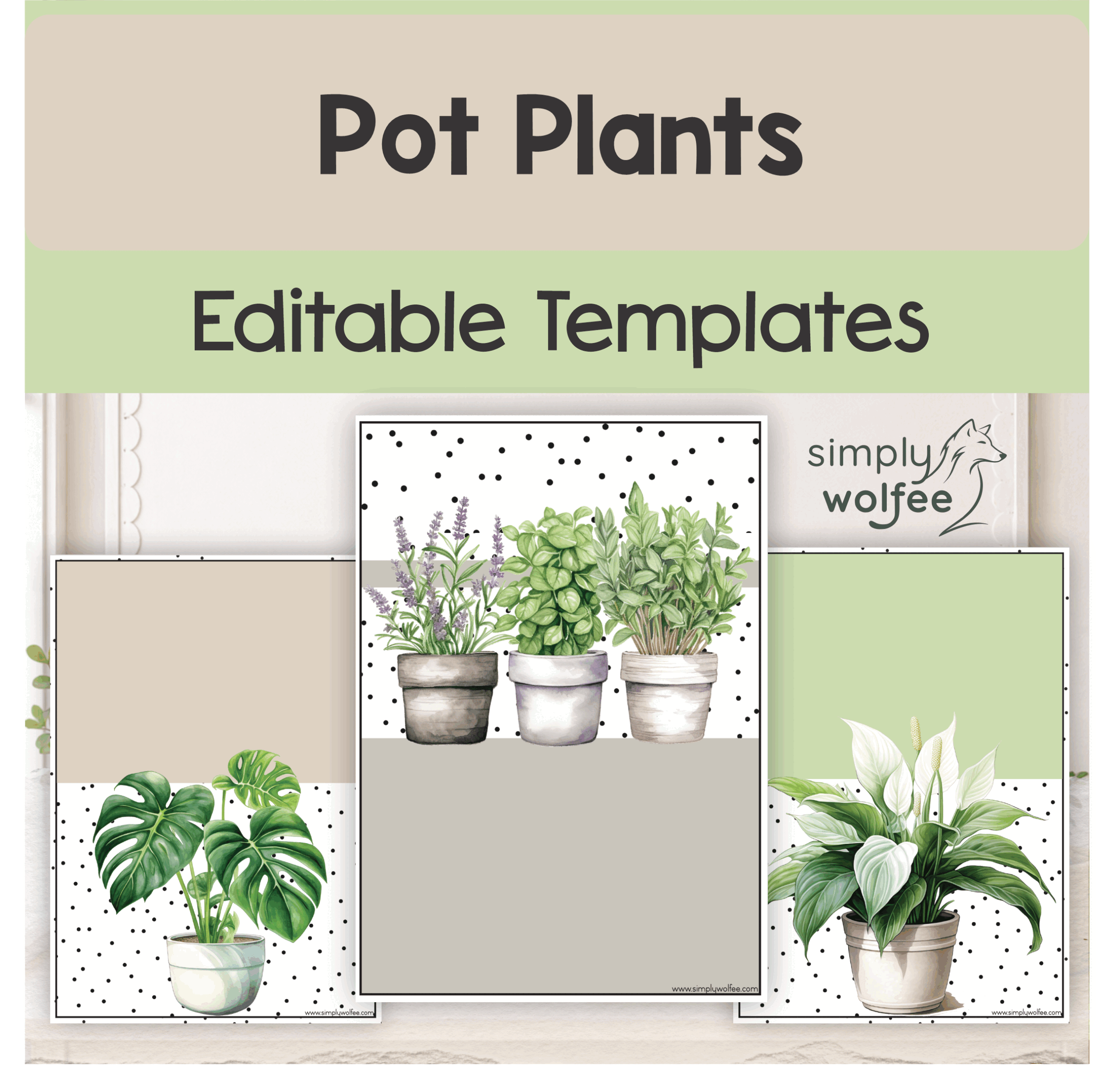 Potplants - Editable Templates