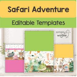 Safari Adventure - Editable Templates