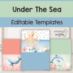 Under The Sea - Editable Templates