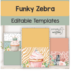 Funky Zebra - Editable Files
