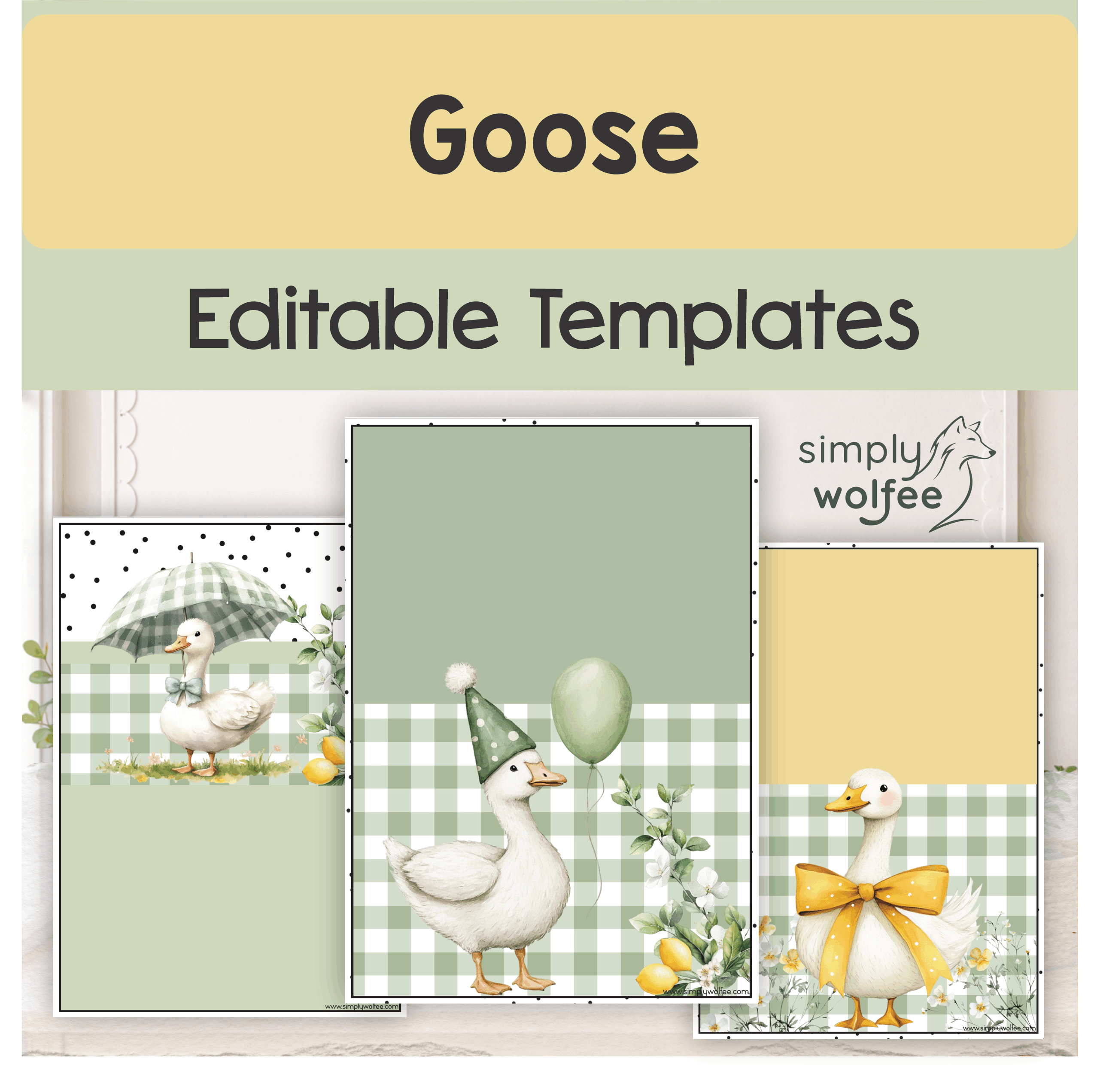 Goose Theme - Editable Templates