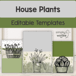 House Plants - Editable Templates
