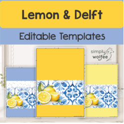 Lemon & Delft - Editable Templates