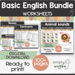 My Basic English Bundle - 19 Printable Books & Poster Sets