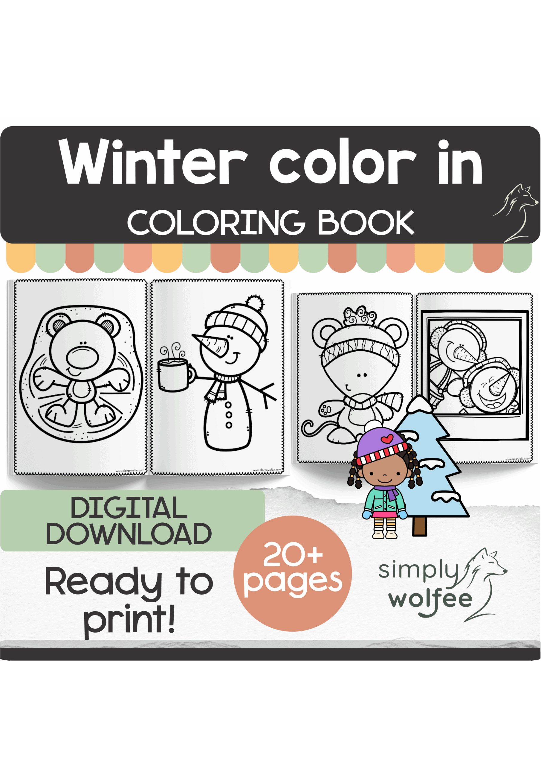 Winter Colouring Book