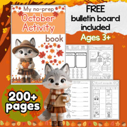 My no-prep October activity book